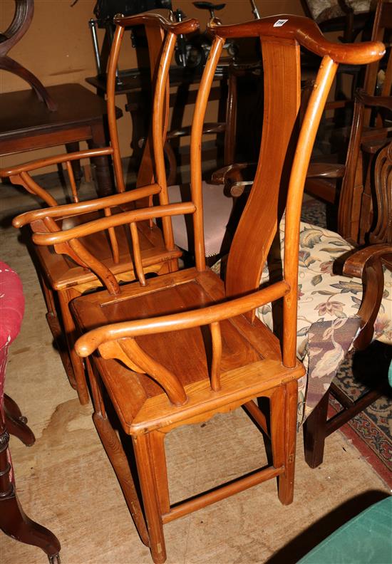 Pair of Chinese chairs